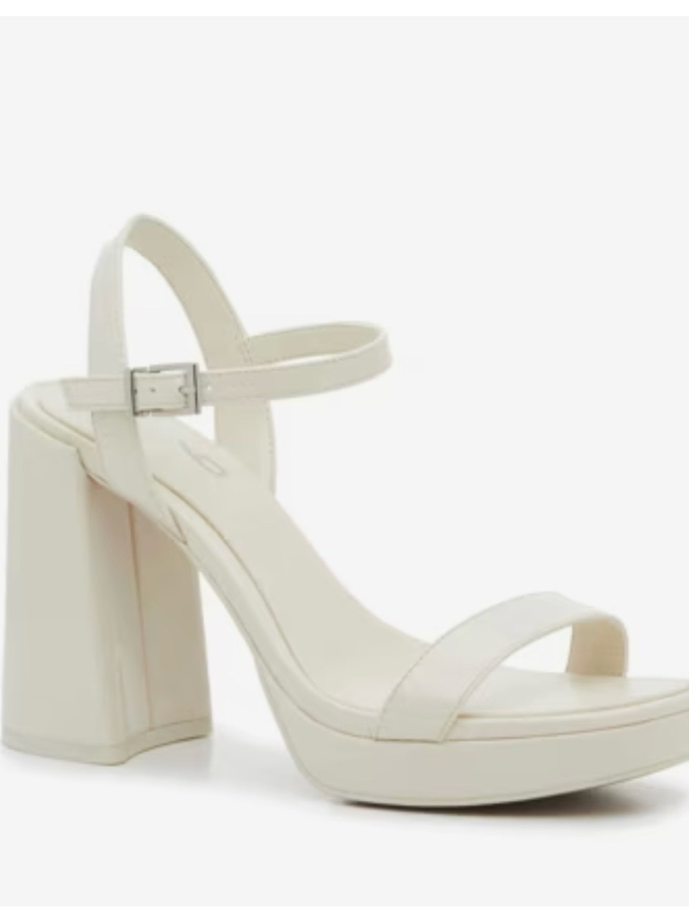 Mix No. 6 Cream Platform Block Heel Sandals